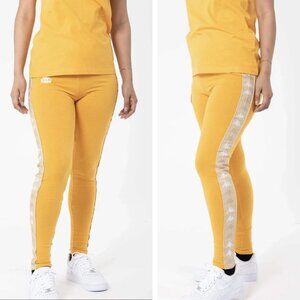 Kappa 222 Banda Baldhill Sport Pants in Yellow and Tan Medium